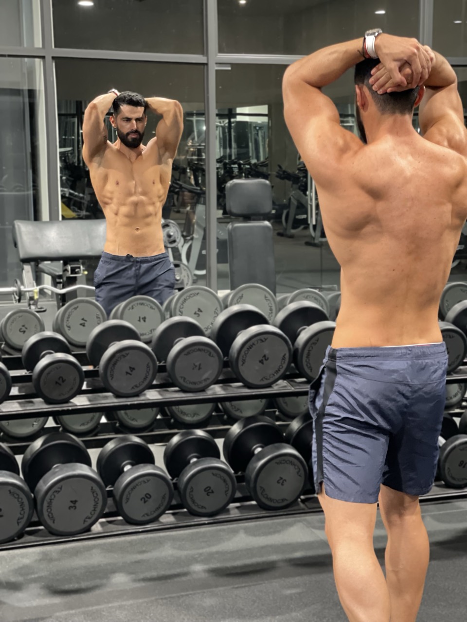 Arturo Portillo entrenando